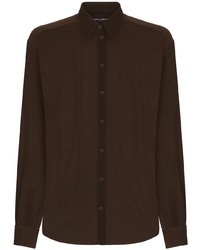 Dolce & Gabbana Silk Long Sleeved Shirt
