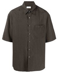 Lemaire Short Sleeve Silk Shirt