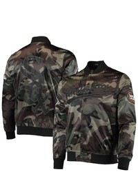 PRO STANDARD Camo Chicago White Sox Satin Full Snap Jacket At Nordstrom