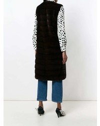 Liska Sleeveless Fur Coat