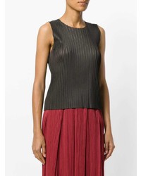 Pleats Please By Issey Miyake Pleated Round Neck Top