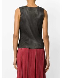 Pleats Please By Issey Miyake Pleated Round Neck Top