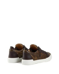 Giuseppe Zanotti Snakeskin Effect Sneakers