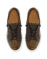 Giuseppe Zanotti Snakeskin Effect Sneakers