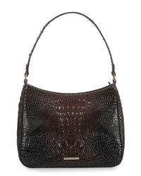 Brahmin Noelle Croc Embossed Leather Hobo Bag