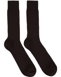 Ernest W. Baker Brown Socks