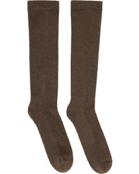 Rick Owens DRKSHDW Gray Strobe Socks