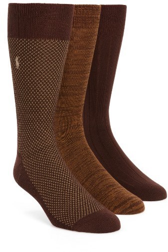 Polo Ralph Lauren Supersoft Birds Eye Assorted 3 Pack Socks, $23 |  Nordstrom | Lookastic