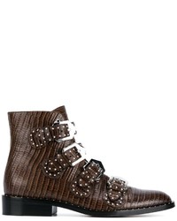 Givenchy Stud Embellished Leather Ankle Boots