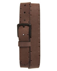 AllSaints Perforated Studded Leather Belt