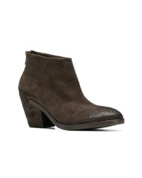 Del Carlo Back Zip Ankle Boots