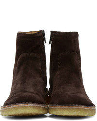 A.P.C. Brown Suede Armelle Boots