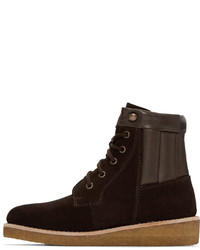 A.P.C. Brown Suede Sia Boots