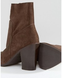 Asos Eber Suede Ankle Boots