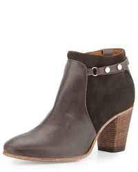 Alberto Fermani Evina Suedeleather Bootie Forged Iron