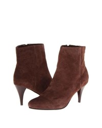 Fitzwell Linda Ankle Boot Dress Zip Boots Brown Calf Suede