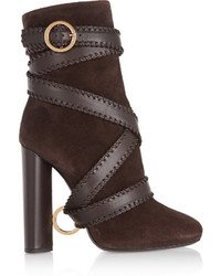 Tom Ford Leather And Suede Ankle Boots