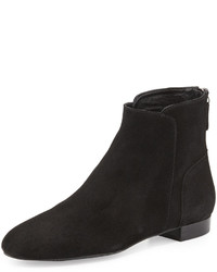 Delman Myth Suede Ankle Boot Black