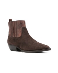 The Seller Pointed Stitch Detail Boots