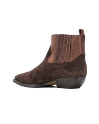 The Seller Pointed Stitch Detail Boots