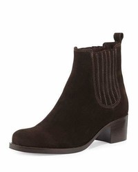 La Canadienne Prince Low Heel Ankle Boot Brown