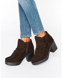 Asos Rex Suede Tassel Ankle Boots