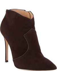 Gianvito Rossi Western Detail Ankle Boots Brown