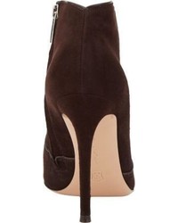 Gianvito Rossi Western Detail Ankle Boots Brown