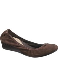 Hush Puppies Candid Pump Dark Brown Suede Casual Shoes