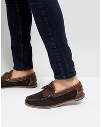 Silver Street Boat Shoes Brown Suede