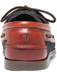Brooks Brothers Suede And Leather Boat Shoes