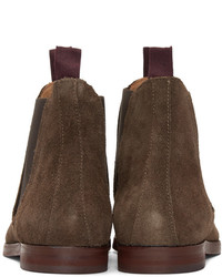 H By Hudson Brown Suede Tamper Boots