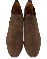 H By Hudson Brown Suede Tamper Boots