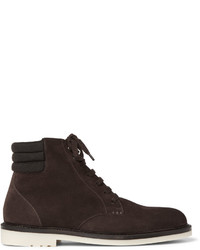 Loro Piana Icer Walk Cashmere Trimmed Suede Boots