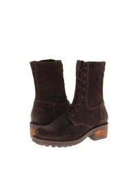 La Canadienne Carolina Dress Boots Brown Oiled Suede