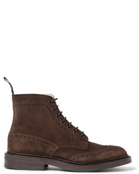 Tricker's Stow Suede Brogue Boots