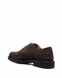 Tod's Brogue Detail Lace Up Oxford Shoes