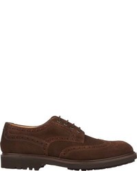 Carlo Soldaini Suede Perforated Wingtip Bluchers Colorless