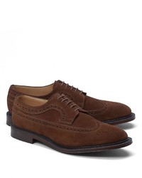Brooks Brothers Peal Co Suede Long Wingtips