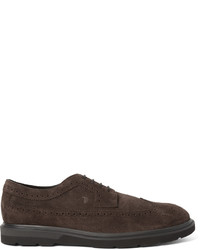 Tod's Suede Wingtip Derby Shoes