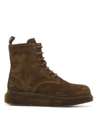 Alexander McQueen Ankle Length Lace Up Boots