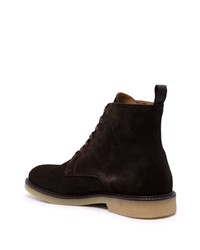 BOSS HUGO BOSS Embossed Logo Suede Ankle Boots