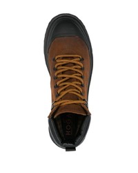 Hogan H619 Lace Up Leather Boots