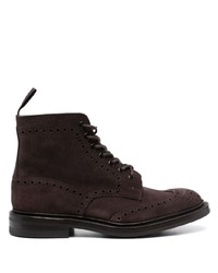 Tricker's Lace Up Suede Ankle Boots