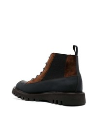 Barrett Panelled Lace Up Boots