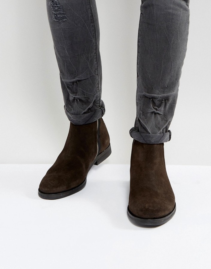 AllSaints Suede Boot, $301 | Asos | Lookastic