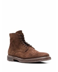 Silvano Sassetti Suede Lace Up Ankle Boots