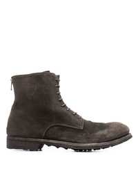 Officine Creative Zipped Suede Ankle Boots