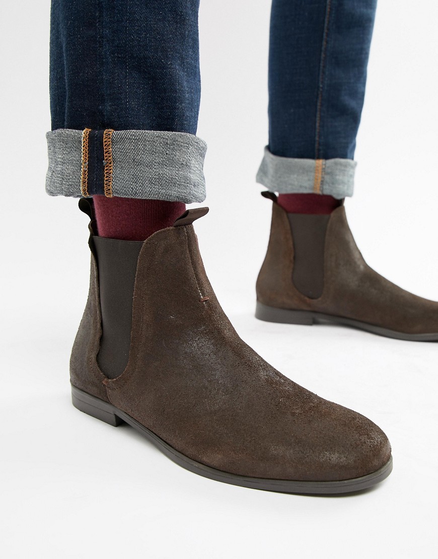 hudson suede chelsea boots