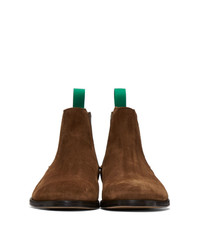 Paul Smith Brown Crown Chelsea Boots